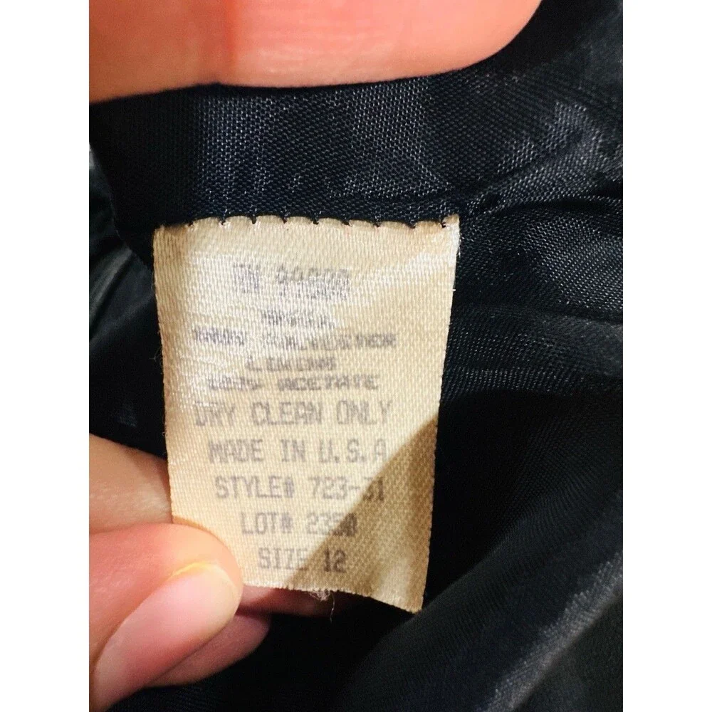 Drama Black Skirt Womens Size 12 Business Casual Whimsigoth Classic Office